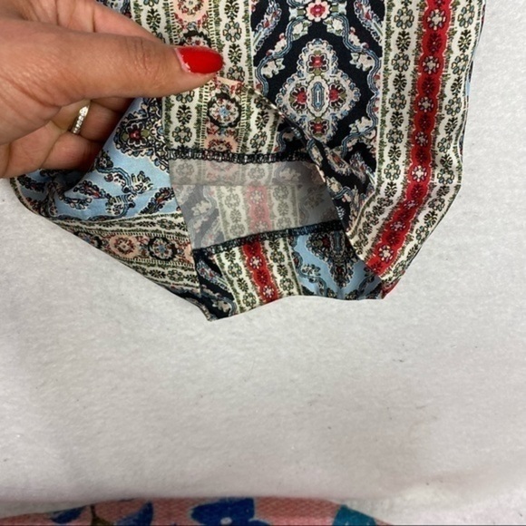 Zara Multicolored Printed Lightweight High Rise Straight Leg Pant - Picture 7 of 10